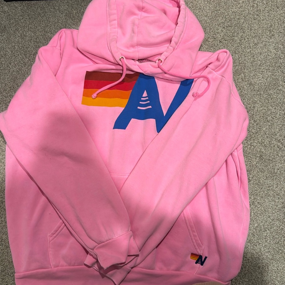 Aviator Nation Size Pink Hoodie